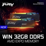 Win a kit of 32GB DDR5 Fury Beast RGB AMD EXPO 6000MHz memory