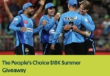 People’s Choice $10K Summer Giveaway: Win $10,000 and a signed cricket bat and t-shirt