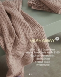 Philé Giveaway: Win 1 of 5 Dusty Pink Waffle Towel Sets