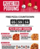 Pizza Hut Pizzas for Podiums Promotion: Win free pizzas during the Olympics at pizzahut.com.au/pizzas-for-podiums
