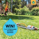 Win 1 of 10 Rainmaker Oscillator Sprinklers thanks to Pope Australia