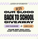 Princess Polly $1,000 Back to School Giveaway: Win a $500 wardrobe + $500 cash