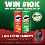 Pringles Gaming Promotion 2022: Enter your receipt and win $10K for a gaming setup at pringles.com.au/gaming
