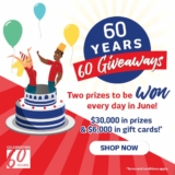 Retravision 60 Years 60 Giveaways Promotion: Win prizes every day in June