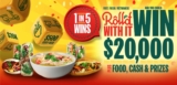 Roll’d With it Competition: Enter your receipt and win up to $20,000 cash at rolldwithit.com.au