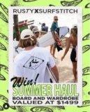Rusty x Surfstitch Summer Haul Competition: Win a surfboard + wardrobe valued at $1499