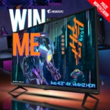 Win a massive AORUS 43″ 4K 144Hz HDR Gaming Monitor worth $1,699