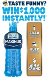 Win with Maximus Taste Funny Promotion: Win $1,000 instant prizes at winwithmaximus.com.au