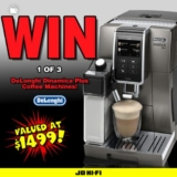 JB Hi-Fi and DeLonghi Competition: Win a DeLonghi Dinamica Plus Fully Automatic Coffee Machine