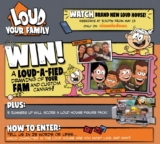 Nickelodeon Loud Your Family Competition: Win a drawing of your family + custom canvas and more at nick.com.au/loudfamily