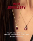Shiels Jewellers Competition: Win a Yellow Gold Garnet and Diamond Pendant With Chain worth $399