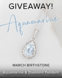 Win a pear-shaped aquamarine pendant worth $999 from Shiels Jewellers