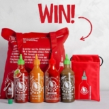 Win a bundle of Flying Goose Sriracha Sauces + merch