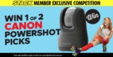 Stack Competition: Win 1 of 2 Canon PowerShot PICKs