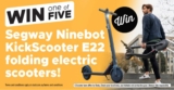 STACK Competition: Win 1 of 5 Segway Ninebot E22 KickScooters