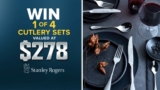 Today Show Stanley Rogers Competition: Win 1 of 4 cutlery sets valued at $278