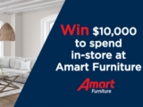Sunrise Amart Competition: Win your share of $21,000 to spend in-store at Amart furniture