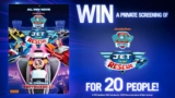 Sunrise Paw Patrol Competition: Win a private screening of ‘Paw Patrol Jet To The Rescue’ for 20 people