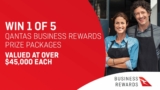 Sunrise Qantas Competition: Win 1 of 5 Qantas Business Rewards prize packages valued at $45,000+ each