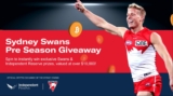 Sydney Swans Pre Season Giveaway: Win a share of over $10,000 in prizes