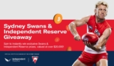 Sydney Swans & Independent Reserve Giveaway: Win a share of over $20,000 in prizes