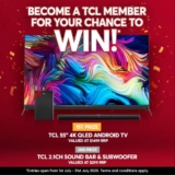 TCL Competition: Win a TCL 55″ 4K QLED Android TV and a Soundbar with Wireless Subwoofer