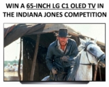 Win a 65-inch LG C1 OLED TV valued at $5,399 + an Indiana Jones hat