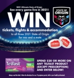 Chemist Warehouse Telfast Competition: Win trips to all three 2021 State of Origin for you and a friend