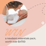 Win a newborn pack worth over $4700 including a pram, car seat, breast pump, baby skin care and more