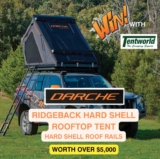 Win a Darche Ridgeback Hard Shell Roof Top Tent Canvas valued at over $5,000
