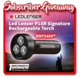 Tentworld Giveaway: Win a LED Lenser P18R 4500 Lumen Torch