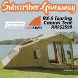 Tentworld November 2022 Oztent Giveaway: Win an RX-5 Touring Canvas Tent valued at $2599