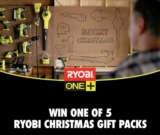 The Living Room Ryobi Christmas Competition: Win 1 of 5 gift packs worth over $1,500 each