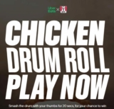 Uber Eats and KFC Chicken Drum Roll Promotion: Win ‘Drumroll’ drum sticks, speakers and more at chickendrumroll.com