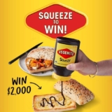 Vegemite Squeeze to Win Giveaway: Win a $2,000 gift card and more