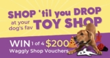 Waggly Giveaway: Win 1 of 4 $200 Waggly Shop Vouchers