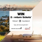 Win return flights on the inaugural Air New Zealand flight from Hobart to Auckland + $1000 cash