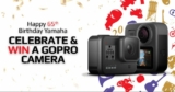 Yamaha 65th birthday Competition: Win 1 of 2 GoPro cameras