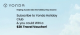 Yonda Competition: Win 1 of 5 $2,000 travel vouchers