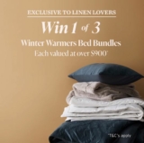 Adairs Competition: Win 1 of 3 Winter Warmers Bed Bundles valued at over $900 each