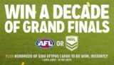 Wolf Blass Competition 2019: Win a decade of AFL or NRL Grand Finals tickets and more at wolfblass.com