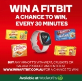 Arnott’s Biscuits Win a Fitbit Competition: Win Fitbits every 30 minutes at www.winafitbit.com.au