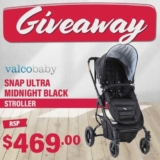Win a Valcobaby Snap Ultra Midnight Black Stroller valued at $469 from Babyco