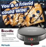 Billy Guyatts Competition: Win two Breville Crepe Creations Maker