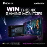 digiDirect Competition: Win a Gigabyte AORUS FV43U 43″ 4K Gaming Monitor