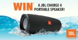 Harvey Norman JBL Competition: Win 1 of 20 JBL Charge 4 Portable Bluetooth Speakers