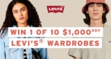 Levi’s Competition: Win 1 of 10 $1,000 Levi’s Wardrobes