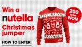 Nutella Christmas Jumper Promotion: Enter your code and win Nutella Christmas jumpers at nutella.com/win