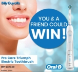Billy Guyatts Competition: Win two Oral B Pro Care Triumph’s worth $323