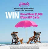 Priceline Competition: Win 1 of 3 $1,000 eftpos Gift Cards